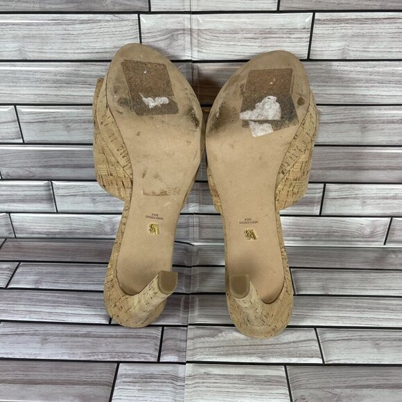 Veronica Beard Women's Dali Faux Cork Platform Sandals Shoe Size 10-NEW - Picture 7 of 9